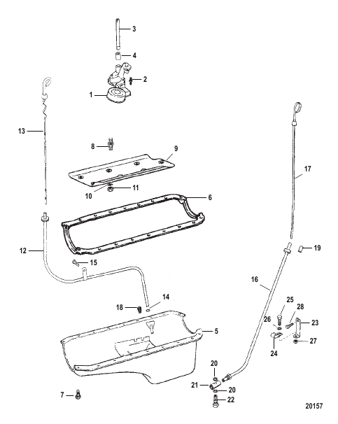 OIL PAN AND OIL PUMP