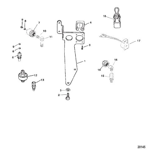 Senders and Harness Bracket