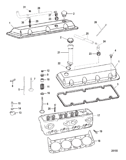 Cylinder Head and Rocker Cover