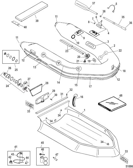 Dynamic Inflatables Hypalon 250 thru 310 (2012 and Up)