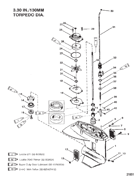 Gear Housing (Driveshaft)(2.25:1 Gear Ratio)