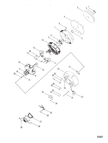 ALTERNATOR (MOTOROLA) MOTOROLA #8MR2039K