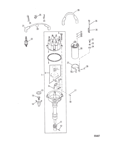 DISTRIBUTOR AND IGNITION COMPONENTS