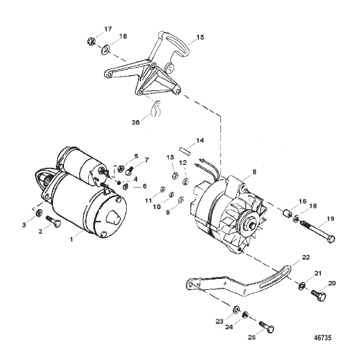 STARTER AND ALTERNATOR