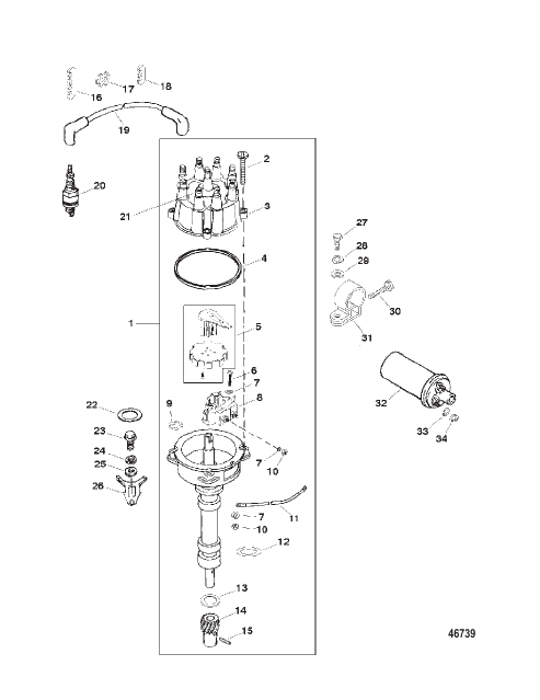DISTRIBUTOR AND IGNITION COMPONENTS