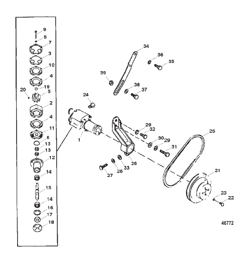 SEA WATER PUMP ASSEMBLY