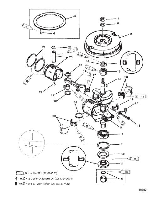 Crankshaft (6/8)(9.9-USA-0G112449/BEL-9831799 & Below)