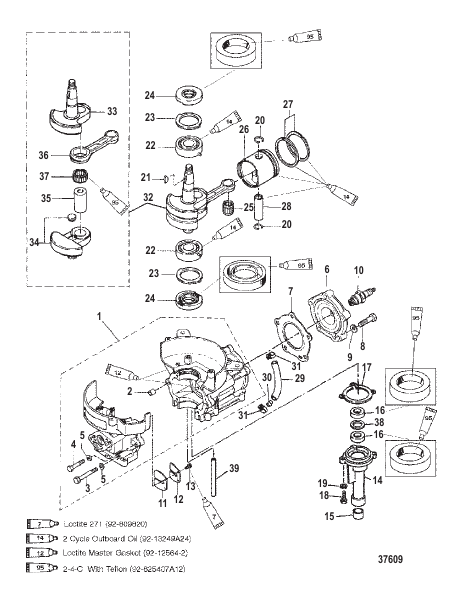 CYLINDER BLOCK/CRANKSHAFT/PISTON
