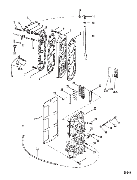Reed Block and Cylinder Head