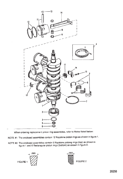 Crankshaft, Pistons and Connecting Rods