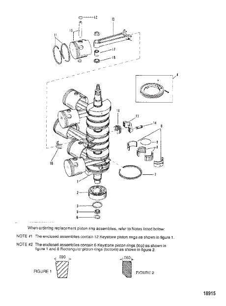 Crankshaft, Pistons and Connecting Rods