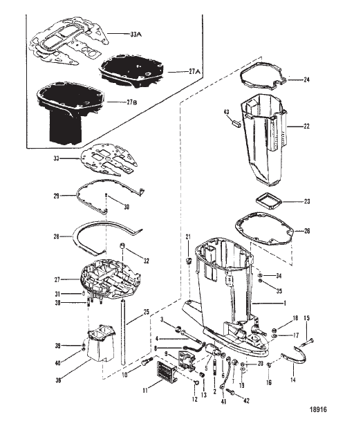 Driveshaft Housing and Exhaust tube