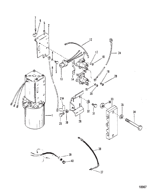 Hydraulic Pump and Mounting Brackets