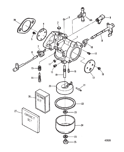 Carburetor 0E000001 Thru 0E009499