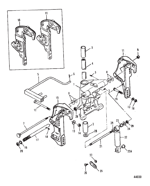 Swivel / Transom Brackets (Power Trim