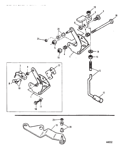 Gear Shift Linkage (Serial No. 0E000001 Thru 0E009499)