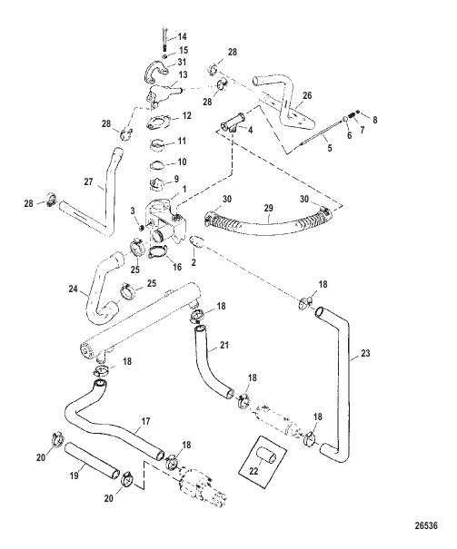 Thermostat Housing And Water Hoses