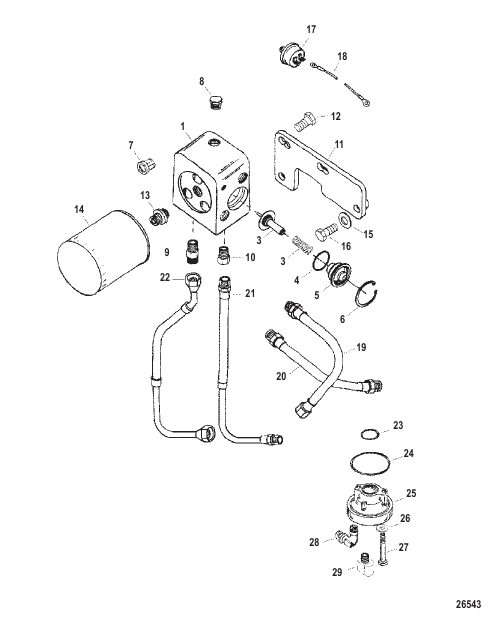 Oil Filter And Oil Adaptor