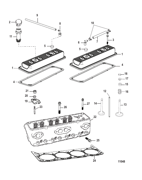 Cylinder Head and Rocker Cover