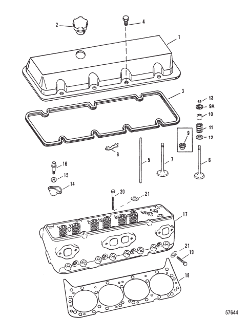 Cylinder Head and Rocker Cover