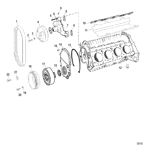 Circulating Water Pump And Front Cover