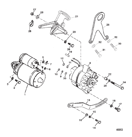 STARTER AND ALTERNATOR
