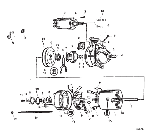STARTER ASSEMBLY (DRIVELINE / TRANSMISSION) (50-808011A1)
