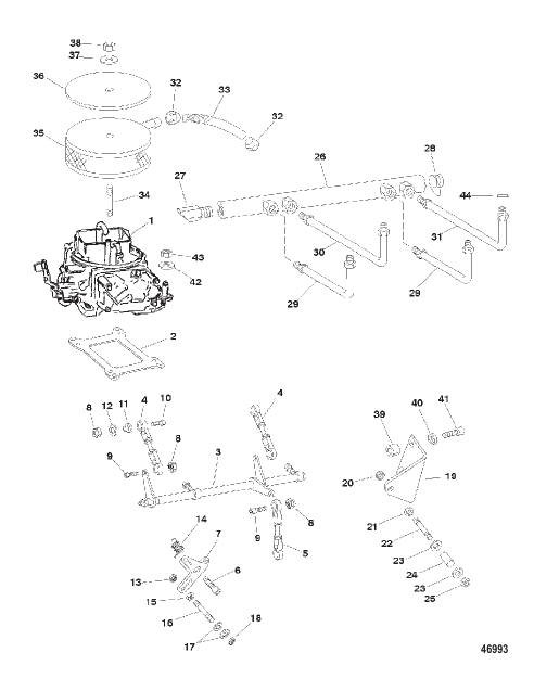 CARBURETOR AND LINKAGE