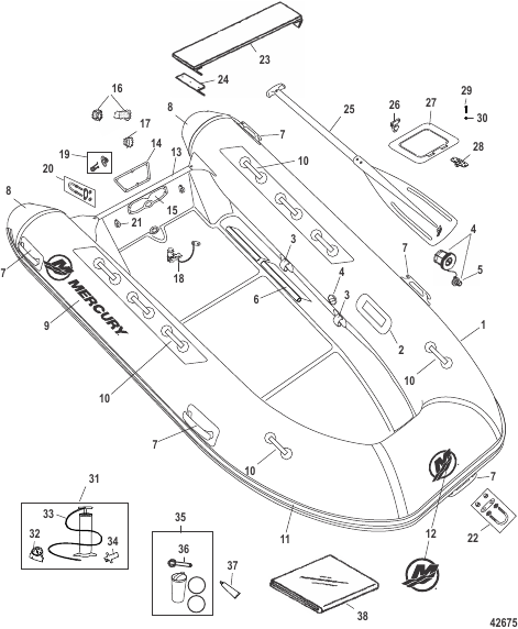 Mercury OceanRunner PVC - Model 330/350 (2010-2011)