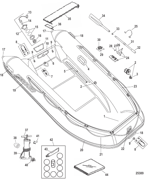 Mercury RIB OceanRunner (290 Light Gray)
