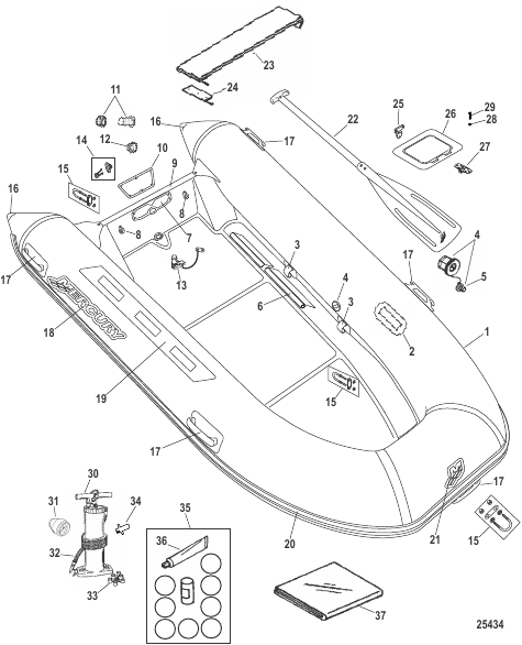 Mercury RIB OceanRunner (330/350 Light Gray)