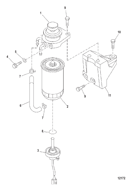 Fuel Filter and Bracket