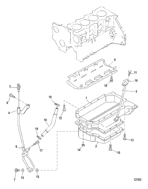 Oil Pan and Level Gauge