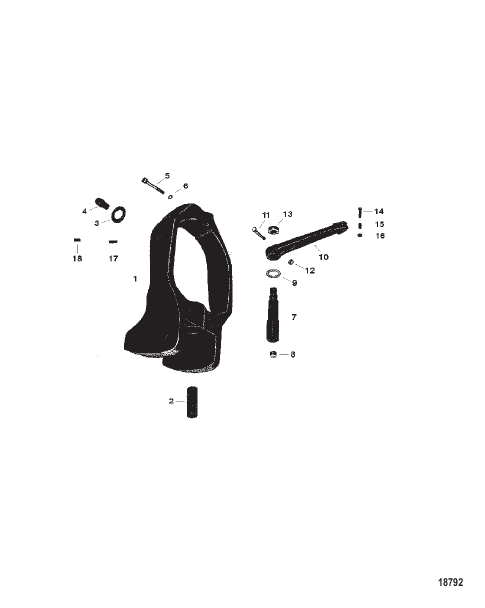 GIMBAL RING AND STEERING LEVER (III-IV-V) (1ST DESIGN)