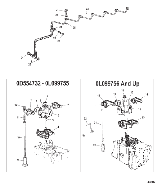 Rocker Arm and Oil Lines