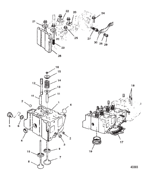 Cylinder Head (S/N-0D554752 and Below)