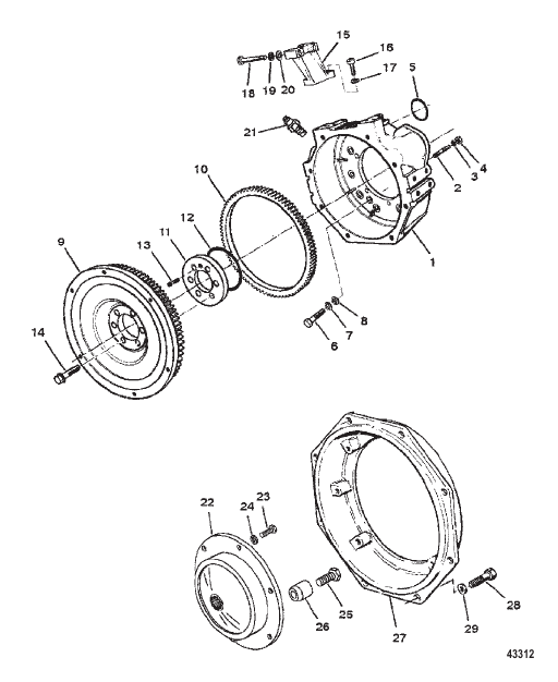 Flywheel Housing (Inboard)