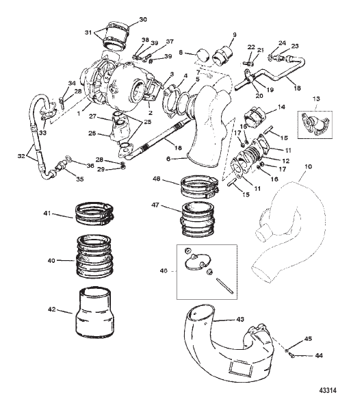 Turbo Charger / Exhaust Elbow