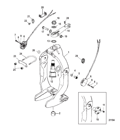 Gimbal Ring and Steering Lever