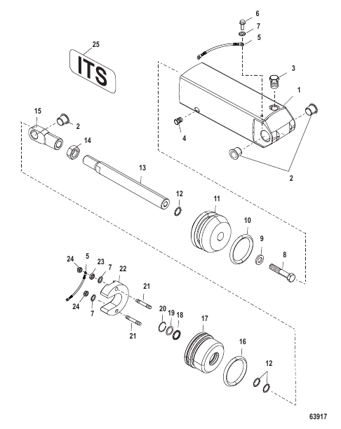 Power Steering Actuator (Integrated Transom)
