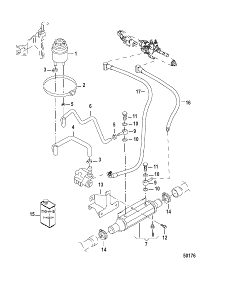OIL CONTAINER COMPONENTS POWER STEERING