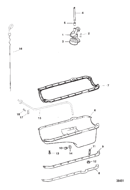 OIL PAN AND OIL PUMP