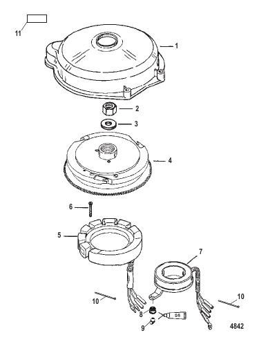 Flywheel and Stator Electric