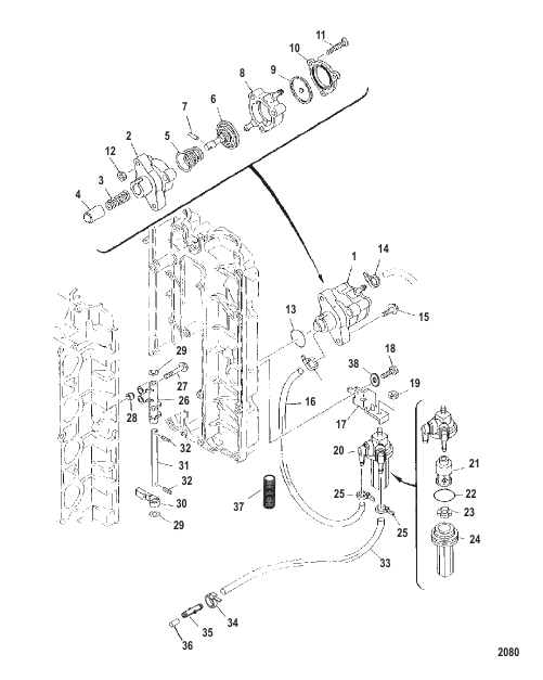 Fuel Pump (Serial Number 0T409000 & Up)
