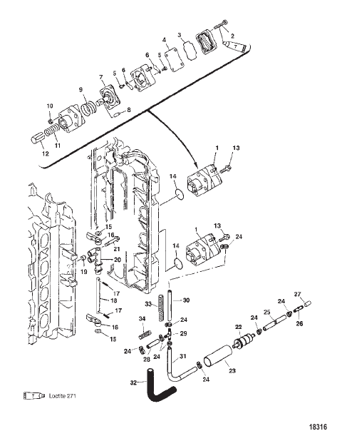 Fuel Pump (Serial Number 0T408999 & Below)