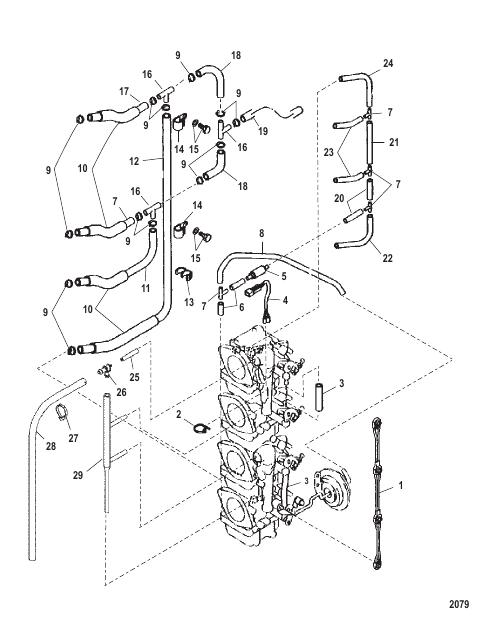 Fuel/Vent Lines (Serial Number 0T409000 & Up)