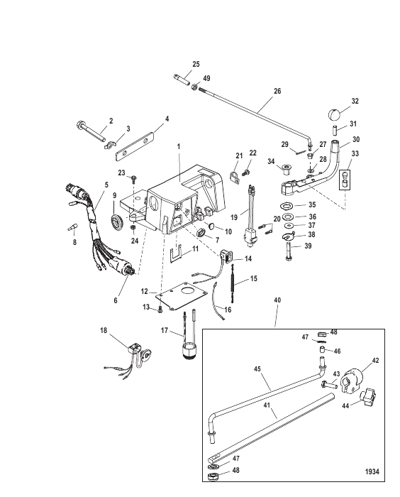 Steering Handle Kit Components