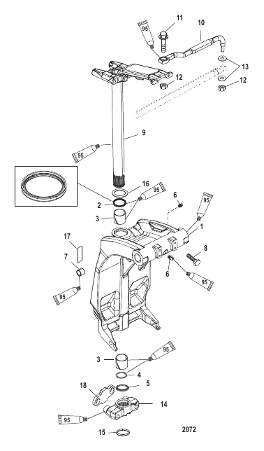 Swivel Bracket and Steering Arm