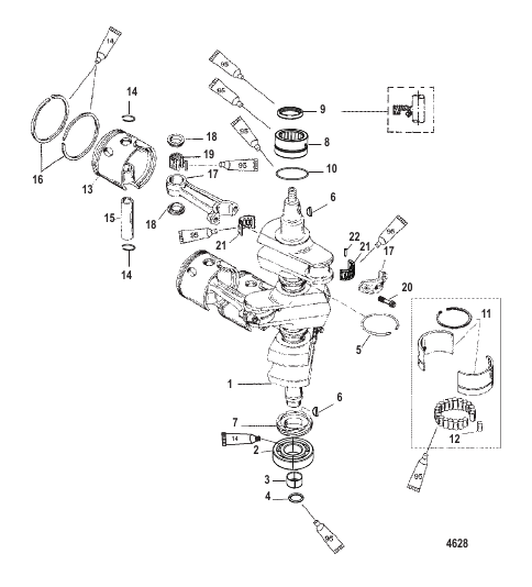 Crankshaft Pistons and Connecting Rods