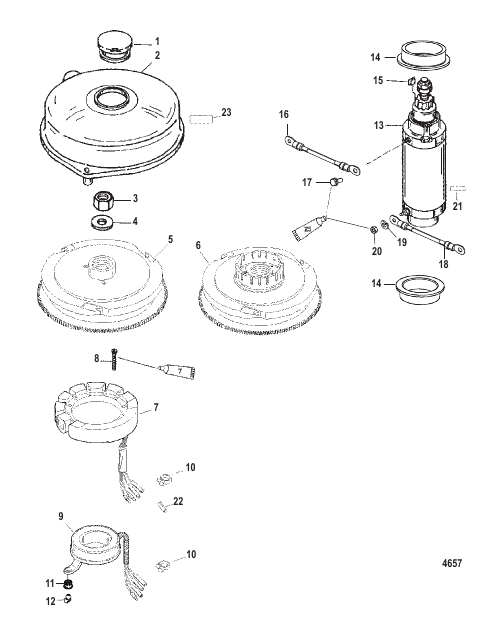 Flywheel and Starter Motor